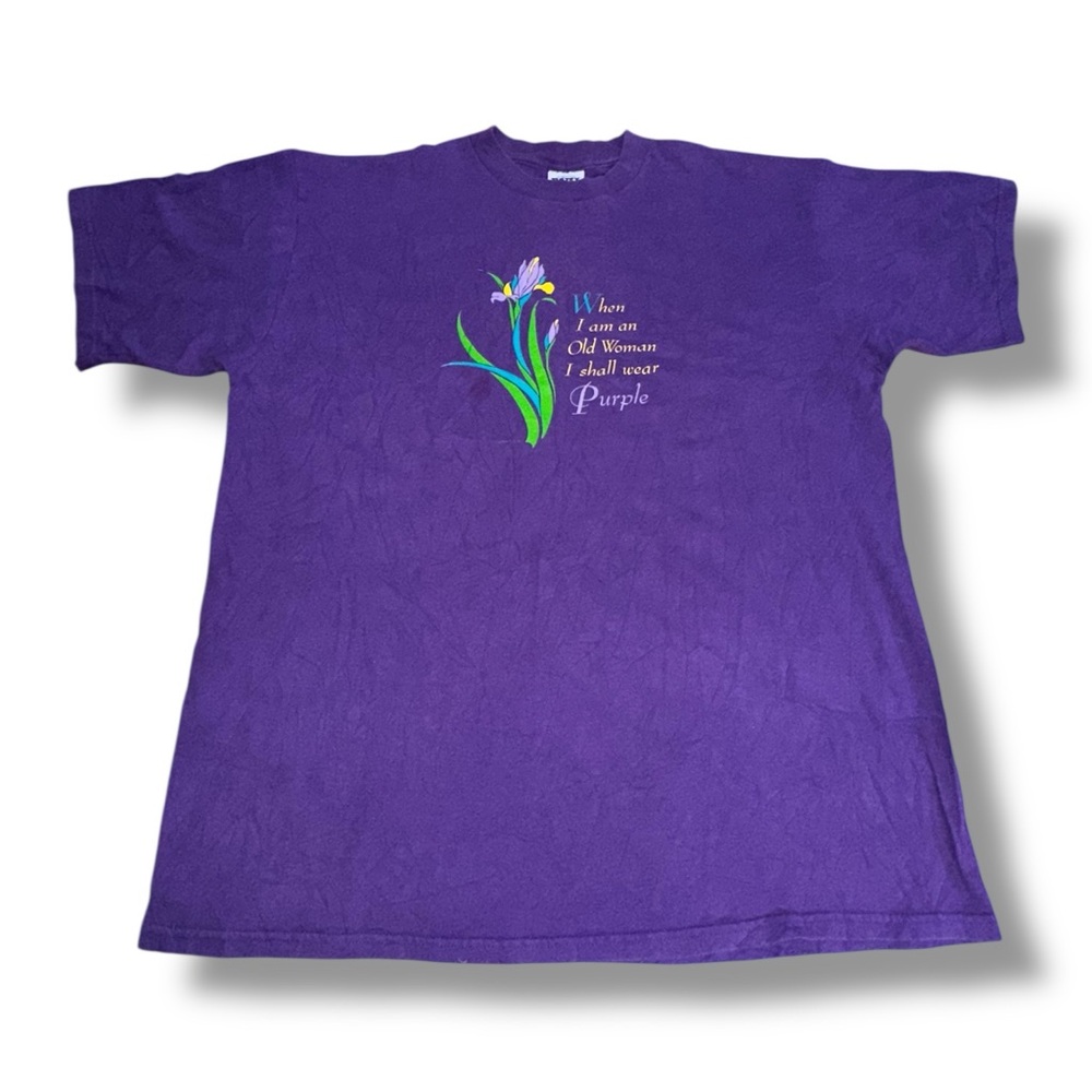 Women’s Tultex “When I Am An Old Woman I Shall Wear Purple” T-Shirt